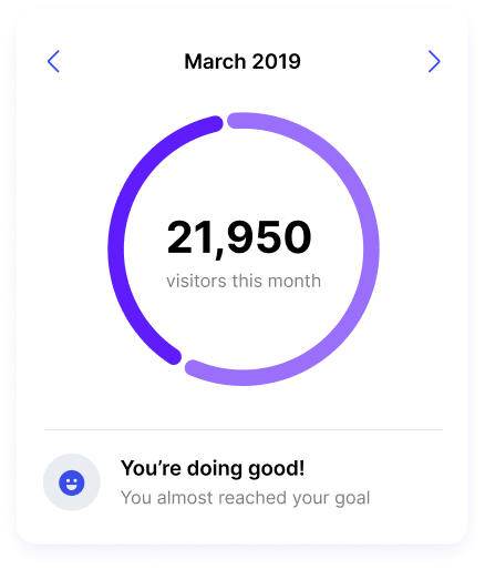 OKR interface with visual progress tracking and performance indicators.