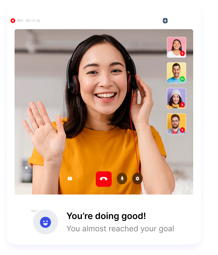 Illustration of a video call