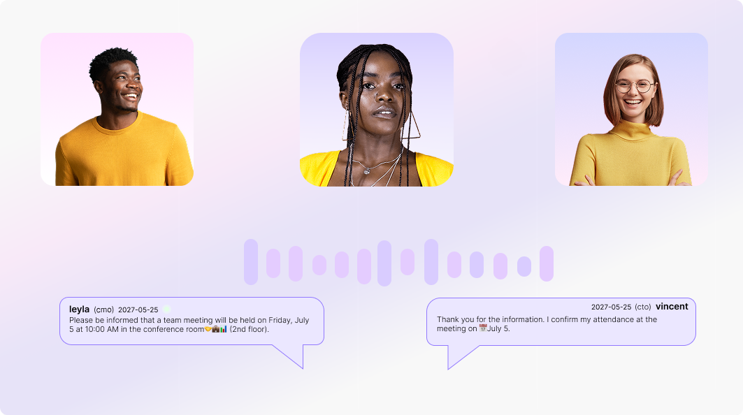 Interface de visioconférence de notre plateforme SaaS